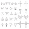 45Pcs 15 Styles Rack Plating Alloy Charms FIND-TA0008-90-2