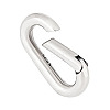 1Pc Rhodium Plated 925 Sterling Silver Spring Rings Clasp STER-PH0002-26-7