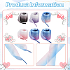 5 Pairs 5 Colors Gradient Organza Shoelaces AJEW-SP0003-10-3