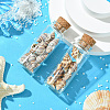 6Pcs 3 Sets 3 Styles Transparent Glass Wishing Bottle Decoration AJEW-CN0004-05-5