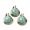 Natural Amazonite Pendants G-M405-06G-08-1