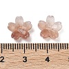 Dyed & Heated Glass Bead Caps GLAA-Z019-03G-3