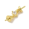 Brass Micro Pave Cubic Zirconia Peg Bails KK-K371-19G-2