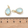 Brass Micro Pave Cubic Zirconia Pendants KK-C252-02B-G-3