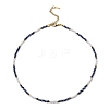 Glass Beaded Necklaces NJEW-P297-01G-01-1