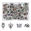 64Pcs 4 Styles Natural Mixed Stone Connector Charms FIND-FH0005-85-1