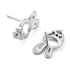 925 Sterling Silver Stud Earrings Findings EJEW-B038-07P-2