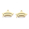 Ion Plating(IP) 201 Stainless Steel Pendants STAS-T044-240G-1