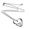Creative Heart Engraved My Sister NJEW-N0052-098-6