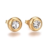 Ion Plating(IP) 304 Stainless Steel Stud Earrings X-EJEW-L251-A01-G-1