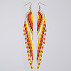 Bohemian Tassel Seed Beaded Dangle Earrings for Women IY6434-4-1