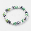 Synthetic Hematite Beads Stretch Bracelets BJEW-I241-26G-1