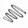 Brass Coated Iron Curb Chain Necklace Making MAK-T006-02A-1