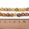 Electroplate Natural Agate Beads Strands G-T131-54M-4