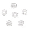 6Pcs 925 Sterling Silver Hollow Initial Beads STER-TA0001-53O-2