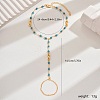 Elegant Brass & Plastic Round Beads Link Chain Toe Ring Anklets for Women QC4234-2-4