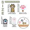 Mega Pet 20Pcs 10 Style Computerized Embroidery Cloth Self Adhesive Patches DIY-MP0001-06-3