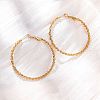 304 Stainless Steel Hoop Earrings EJEW-S250-02B-G-1