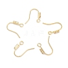 Brass Micro Pave Clear Cubic Zirconia Earring Hooks LS-KK-Z084-10G-1