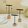 3 Sets 3 Styles Iron T Bar Earring Display Stands EDIS-FG0001-73B-4