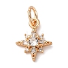 Brass Micro Pave Cubic Zirconia Pendants KK-D378-12G-1