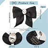 Polyester Bowknot Shoe Decorations FIND-WH0139-226B-2