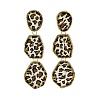 Alloy acrylic Dangle Stud Earrings EJEW-M075-01G-03-4