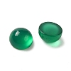 Natural Green Onyx Agate(Dyed & Heated) Cabochons G-P521-01B-2