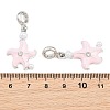 Alloy Enamel European Dangle Charms AL-CBAC2D3-01P-03-3