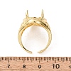 Long-Lasting Plated Brass Solitaire Ring Settings KK-D160-03G-B-1-3