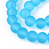 Baking Paint Transparent Glass Bead Strands X-GLAA-S031-8mm-37-3