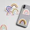 Cartoon Rainbow Paper Stickers Set X-DIY-M031-45-6