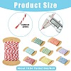 8 Rolls 8 Colors 10M Two Tone Cotton Cords OCOR-CJ0004-14-2
