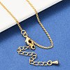Long-Lasting Plated Brass Curb Chain Necklaces X-NJEW-K112-07G-NF-3