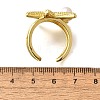 Brass Cuff Rings for Women RJEW-Q008-02G-3