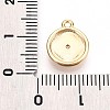 Brass Micro Pave Clear Cubic Zirconia Pendants KK-T075-01G-3