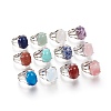 Adjustable Natural & Synthetic Gemstone Rings RJEW-O033-C-1