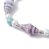 3Pcs 3 Colors Handmade Porcelain Beaded Bracelets BJEW-JB12473-4
