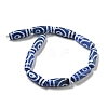 Blue Tibetan Style dZi Beads Strands TDZI-NH0001-B05-01-3