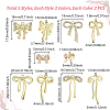 20Pcs 10 Styles Alloy & Brass Rhinestone Pendants FIND-GA0005-09-2