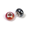Opaque Resin European Beads RESI-C059-01E-2