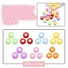 245Pcs 7 Colors Opaque Acrylic Beads MACR-YW0001-76A-2