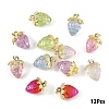 Transparent Acrylic with Alloy Pendants TACR-YW0003-14A-1