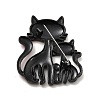 Alloy Enamel Brooches X-JEWB-P013-18EB-2