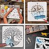 Large Plastic Reusable Drawing Painting Stencils Templates DIY-WH0172-757-4