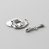 Brass Toggle Clasps LS-KK-WH0004-11P-2