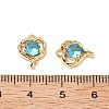 Brass Micro Pave Cubic Zirconia Pendants KK-A259-15G-3