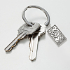 5Pcs 5 Styles Zinc Alloy Pendants Keychains FIND-HY0004-10-5
