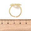 Ocean Brass Cuff Open Rings RJEW-Z129-01G-03-5