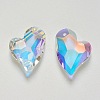 K9 Glass Rhinestone Pendants GLAA-F083-01B-05-2